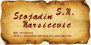 Stojadin Maršićević vizit kartica